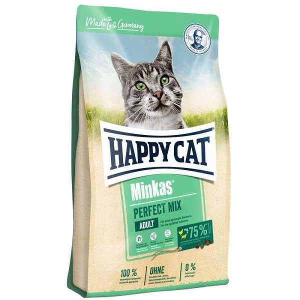 غذای خشک گربه هپی کت مدل مینکاس پرفکت میکس Happy cat mix minkas | اصفهان پت esfahanpet.com